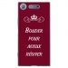 TPU0XPERIAXZ1BOUDERBORDEAU - Coque souple pour Sony Xperia XZ1 avec impression Motifs Bouder pour mieux Régner bordeau