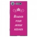 TPU0XPERIAXZ1BOUDERFUSHIA - Coque souple pour Sony Xperia XZ1 avec impression Motifs Bouder pour mieux Régner fushia