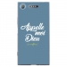 TPU0XPERIAXZ1DIEUBLEU - Coque souple pour Sony Xperia XZ1 avec impression Motifs Appelle moi Dieu bleu