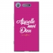 TPU0XPERIAXZ1DIEUFUSHIA - Coque souple pour Sony Xperia XZ1 avec impression Motifs Appelle moi Dieu fushia