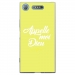 TPU0XPERIAXZ1DIEUJAUNE - Coque souple pour Sony Xperia XZ1 avec impression Motifs Appelle moi Dieu jaune