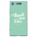 TPU0XPERIAXZ1DIEUTURQUOISE - Coque souple pour Sony Xperia XZ1 avec impression Motifs Appelle moi Dieu turquoise