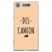TPU0XPERIAXZ1DISCAMIONBEIGE - Coque souple pour Sony Xperia XZ1 avec impression Motifs Dis Camion beige