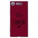 TPU0XPERIAXZ1DISCAMIONBORDEAU - Coque souple pour Sony Xperia XZ1 avec impression Motifs Dis Camion bordeau