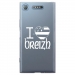 TPU0XPERIAXZ1DRAPBREIZH - Coque souple pour Sony Xperia XZ1 avec impression Motifs drapeau Breton I Love Breizh