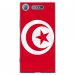 TPU0XPERIAXZ1DRAPTUNISIE - Coque souple pour Sony Xperia XZ1 avec impression Motifs drapeau de la Tunisie