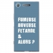 TPU0XPERIAXZ1FUMEUSEBLEU - Coque souple pour Sony Xperia XZ1 avec impression Motifs fumeuse et alors bleu