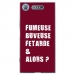 TPU0XPERIAXZ1FUMEUSEBORDEAU - Coque souple pour Sony Xperia XZ1 avec impression Motifs fumeuse et alors bordeau