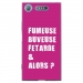 TPU0XPERIAXZ1FUMEUSEFUSHIA - Coque souple pour Sony Xperia XZ1 avec impression Motifs fumeuse et alors fushia