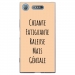 TPU0XPERIAXZ1GENIALEBEIGE - Coque souple pour Sony Xperia XZ1 avec impression Motifs Chiante mais Géniale beige