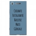TPU0XPERIAXZ1GENIALEBLEU - Coque souple pour Sony Xperia XZ1 avec impression Motifs Chiante mais Géniale bleu