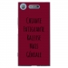 TPU0XPERIAXZ1GENIALEBORDEAU - Coque souple pour Sony Xperia XZ1 avec impression Motifs Chiante mais Géniale bordeau