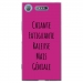 TPU0XPERIAXZ1GENIALEFUSHIA - Coque souple pour Sony Xperia XZ1 avec impression Motifs Chiante mais Géniale fushia