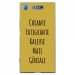 TPU0XPERIAXZ1GENIALEOR - Coque souple pour Sony Xperia XZ1 avec impression Motifs Chiante mais Géniale or