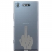 TPU0XPERIAXZ1MAINDOIGT - Coque souple pour Sony Xperia XZ1 avec impression Motifs doigt d'honneur