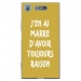 TPU0XPERIAXZ1RAISONOR - Coque souple pour Sony Xperia XZ1 avec impression Motifs marre d'avoir raison or