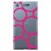 TPU0XPERIAXZ1RONDSFUSHIAS - Coque souple pour Sony Xperia XZ1 avec impression Motifs ronds fushias