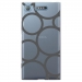TPU0XPERIAXZ1RONDSGRIS - Coque souple pour Sony Xperia XZ1 avec impression Motifs ronds gris