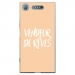TPU0XPERIAXZ1VENDREVEBEIGE - Coque souple pour Sony Xperia XZ1 avec impression Motifs vendeur de rêves beige
