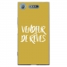 TPU0XPERIAXZ1VENDREVEOR - Coque souple pour Sony Xperia XZ1 avec impression Motifs vendeur de rêves or