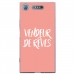 TPU0XPERIAXZ1VENDREVEROSE - Coque souple pour Sony Xperia XZ1 avec impression Motifs vendeur de rêves rose