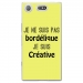 TPU0XZ1COMPBORDELIQUEJAUNE - Coque souple pour Sony Xperia XZ1 Compact avec impression Motifs Je ne suis pas bordélique jaune