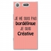 TPU0XZ1COMPBORDELIQUEROSE - Coque souple pour Sony Xperia XZ1 Compact avec impression Motifs Je ne suis pas bordélique rose