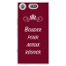 TPU0XZ1COMPBOUDERBORDEAU - Coque souple pour Sony Xperia XZ1 Compact avec impression Motifs Bouder pour mieux Régner bordeau