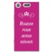 TPU0XZ1COMPBOUDERFUSHIA - Coque souple pour Sony Xperia XZ1 Compact avec impression Motifs Bouder pour mieux Régner fushia