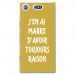 TPU0XZ1COMPRAISONOR - Coque souple pour Sony Xperia XZ1 Compact avec impression Motifs marre d'avoir raison or