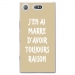 TPU0XZ1COMPRAISONTAUPE - Coque souple pour Sony Xperia XZ1 Compact avec impression Motifs marre d'avoir raison taupe