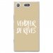 TPU0XZ1COMPVENDREVETAUPE - Coque souple pour Sony Xperia XZ1 Compact avec impression Motifs vendeur de rêves taupe