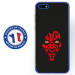 TPU0Y52018DARKROUGE - Coque souple pour Huawei Y5 (2018) avec impression Motifs Dark rouge