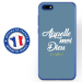 TPU0Y52018DIEUBLEU - Coque souple pour Huawei Y5 (2018) avec impression Motifs Appelle moi Dieu bleu