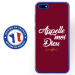TPU0Y52018DIEUBORDEAU - Coque souple pour Huawei Y5 (2018) avec impression Motifs Appelle moi Dieu bordeau