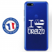 TPU0Y52018DRAPBREIZH - Coque souple pour Huawei Y5 (2018) avec impression Motifs drapeau Breton I Love Breizh
