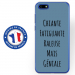 TPU0Y52018GENIALEBLEU - Coque souple pour Huawei Y5 (2018) avec impression Motifs Chiante mais Géniale bleu