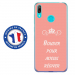 TPU0Y62019BOUDERROSE - Coque souple pour Huawei Y6 (2019) avec impression Motifs Bouder pour mieux Régner rose