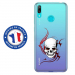 TPU0Y62019SKULLTRIBAL - Coque souple pour Huawei Y6 (2019) avec impression Motifs tête de mort sur fond tribal