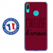 TPU0Y72019CHIEUSEBORDEAU - Coque souple pour Huawei Y7 (2019) avec impression Motifs Chieuse d'Amour bordeau