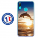 TPU0Y72019DAUPHIN - Coque souple pour Huawei Y7 (2019) avec impression Motifs dauphin