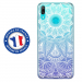 TPU0Y72019MANDALABLANC - Coque souple pour Huawei Y7 (2019) avec impression Motifs Mandala blanc