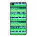 TPU1ASCENDP8AZTEQUEBLEUVERT - Coque Souple en gel noir pour Huawei Ascend P8 avec impression Motifs aztèque bleu et vert