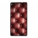 TPU1ASCENDP8CAPITONE - Coque Souple en gel noir pour Huawei Ascend P8 avec impression Motifs effet capitonné bordeau