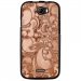 TPU1BARRYARABESQUEBRONZE - Coque souple pour Wiko Barry avec impression Motifs arabesque bronze