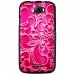 TPU1BARRYARABESQUEFUSHIA - Coque souple pour Wiko Barry avec impression Motifs arabesque fushia