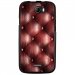 TPU1BARRYCAPITON - Coque souple pour Wiko Barry avec impression Motifs effet capitonné bordeau