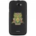 TPU1BARRYCHOUETTE - Coque souple pour Wiko Barry avec impression Motifs chouette psychédélique