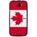 TPU1BARRYDRAPCANADA - Coque souple pour Wiko Barry avec impression Motifs drapeau du Canada