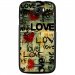 TPU1BARRYLOVEVINTAGE - Coque souple pour Wiko Barry avec impression Motifs Love Vintage